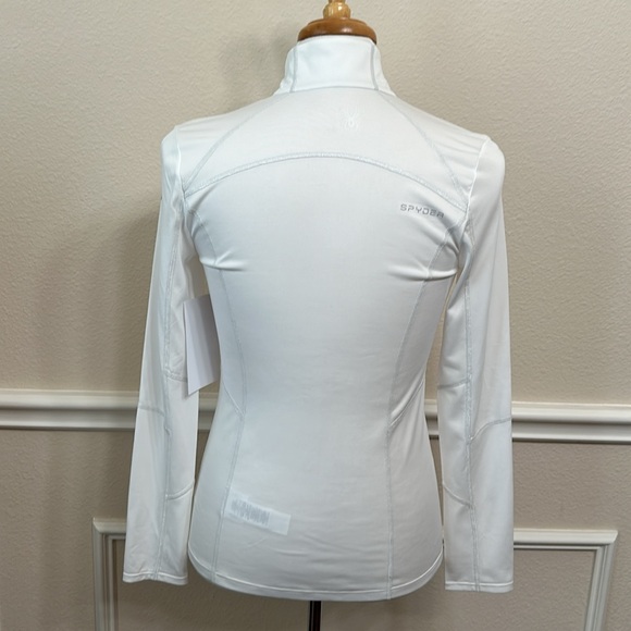 Spyder AURA TECH T-NECK SHIRT - white - Picture 4 of 15